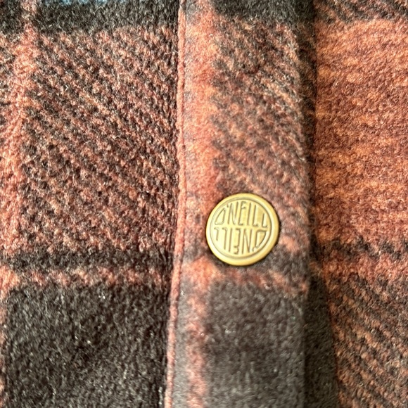 O’Neil ZUMA Super fleece Flannel Shirt Shacket Snap front closure Plaid women M - Picture 8 of 17